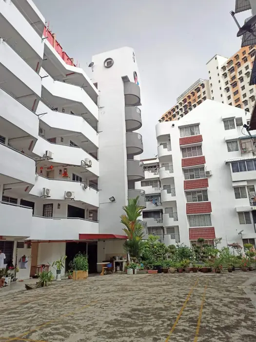 Taman Lipsin, the low-rise block Fuji Home sits in