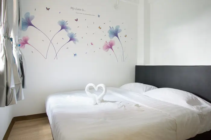 The second bedroom at Santorini Home
